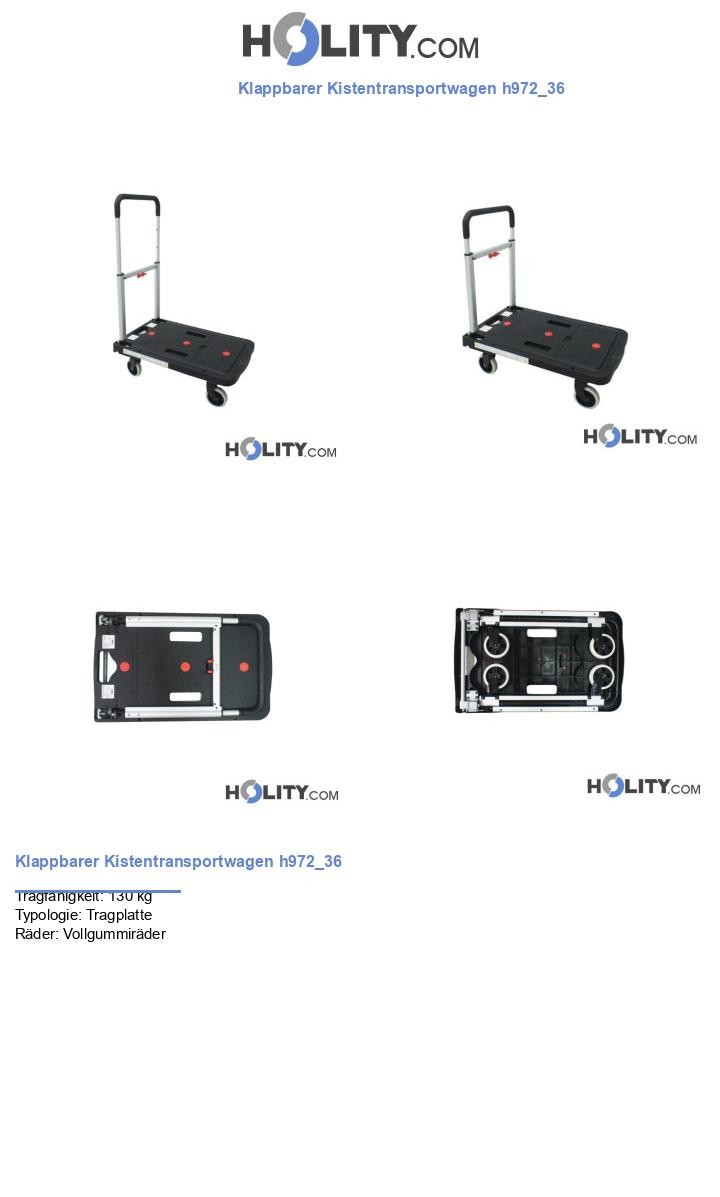 Klappbarer Kistentransportwagen h972_36