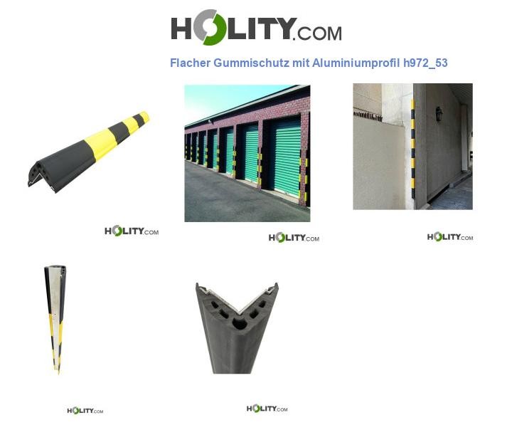 Flacher Gummischutz mit Aluminiumprofil h972_53