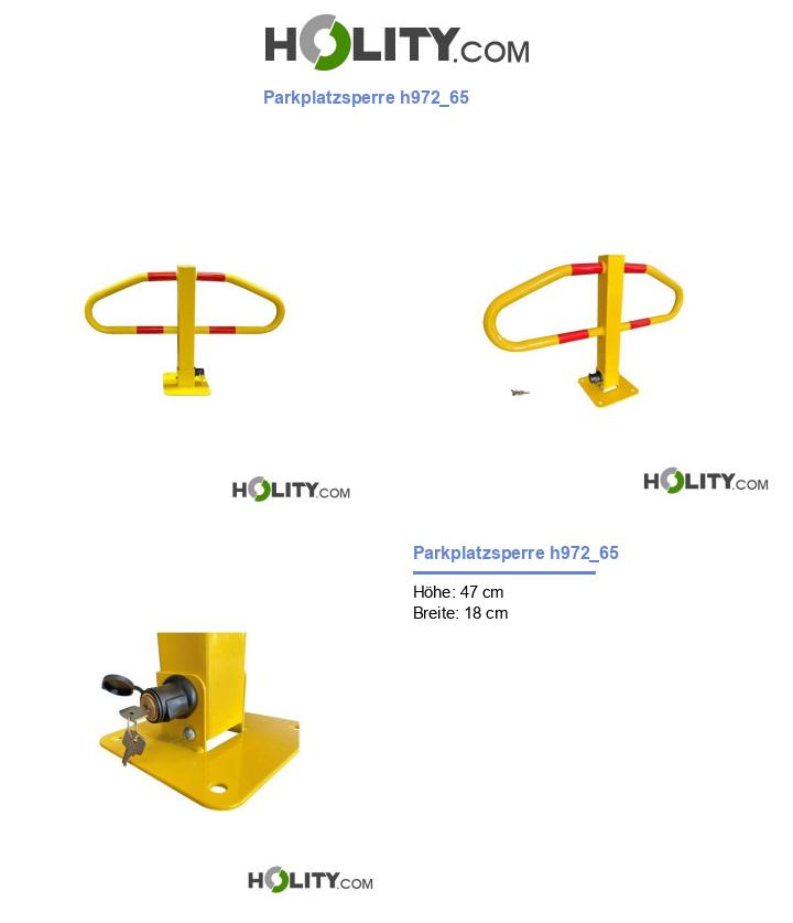 Parkplatzsperre h972_65