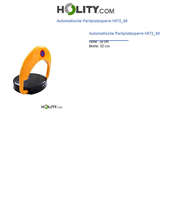 Automatische Parkplatzsperre h972_68