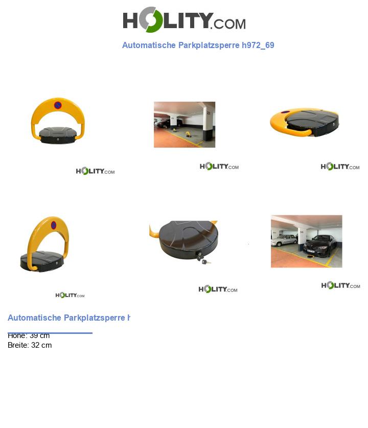 Automatische Parkplatzsperre h972_69