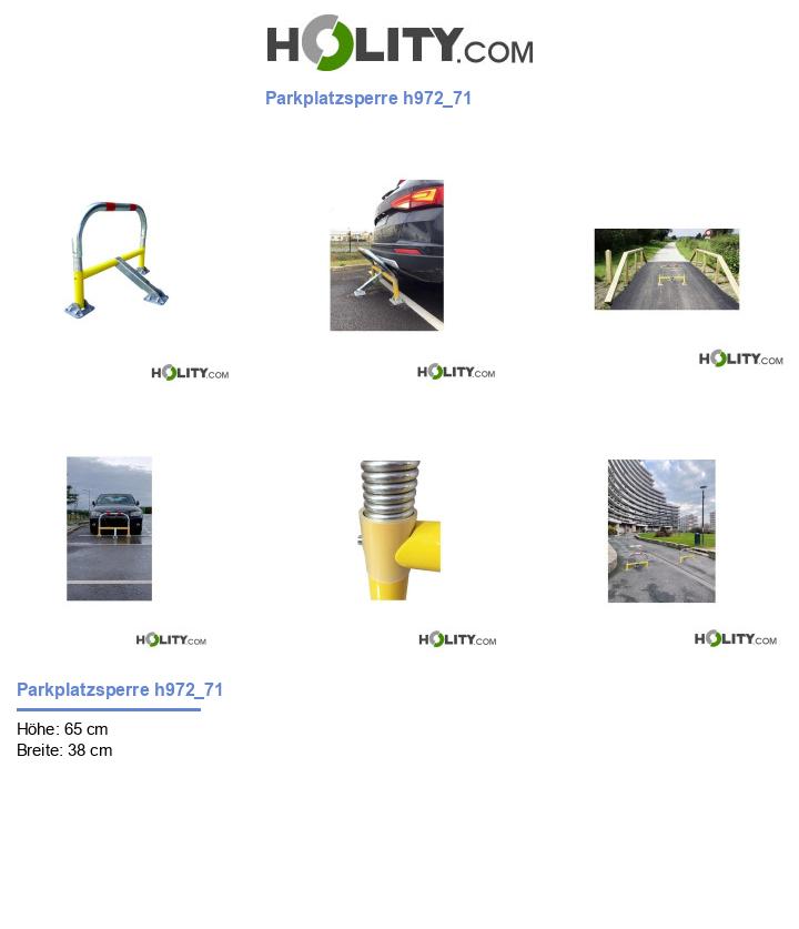 Parkplatzsperre h972_71
