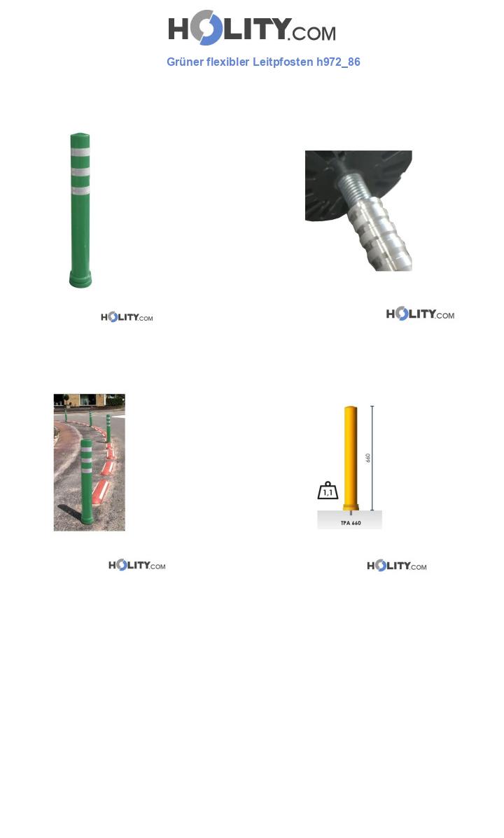 Grüner flexibler Leitpfosten h972_86