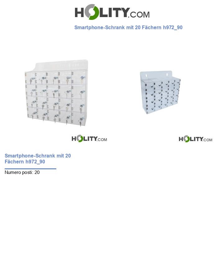 Smartphone-Schrank mit 20 Fächern h972_90