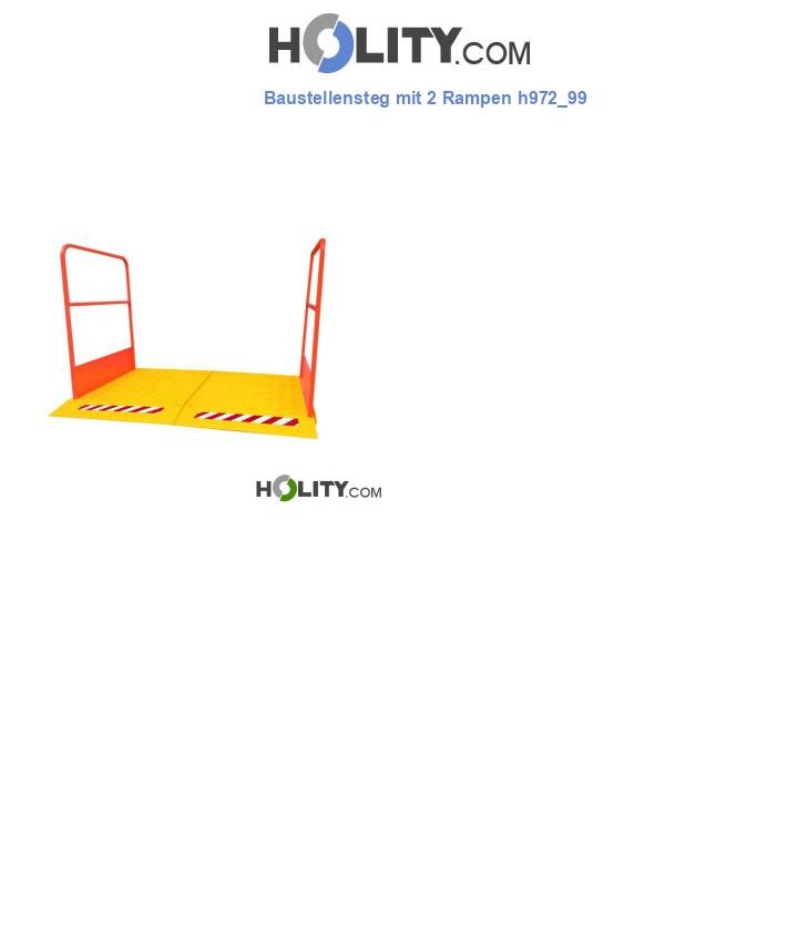 Baustellensteg mit 2 Rampen h972_99