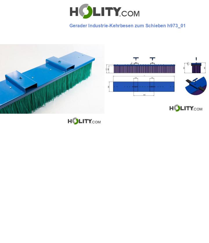 Gerader Industrie-Kehrbesen zum Schieben h973_01