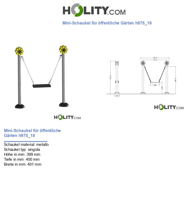 Mini-Schaukel für öffentliche Gärten h975_18