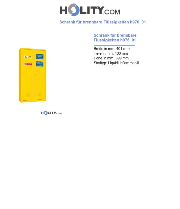 Schrank für brennbare Flüssigkeiten h976_01
