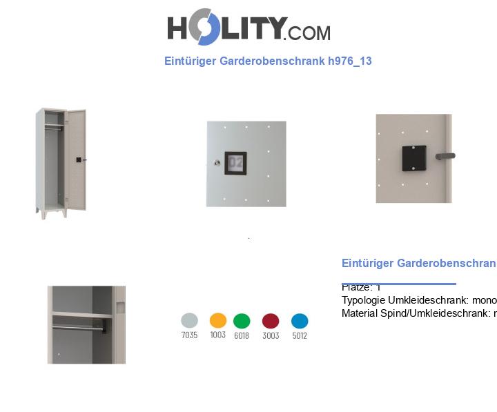 Eintüriger Garderobenschrank h976_13