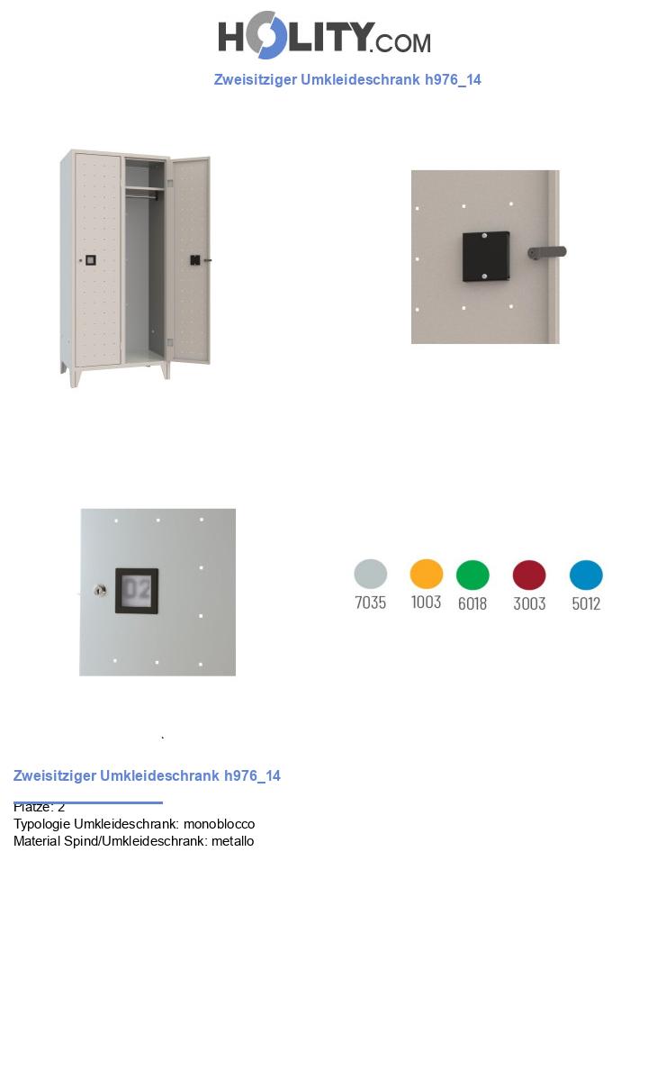 Zweisitziger Umkleideschrank h976_14