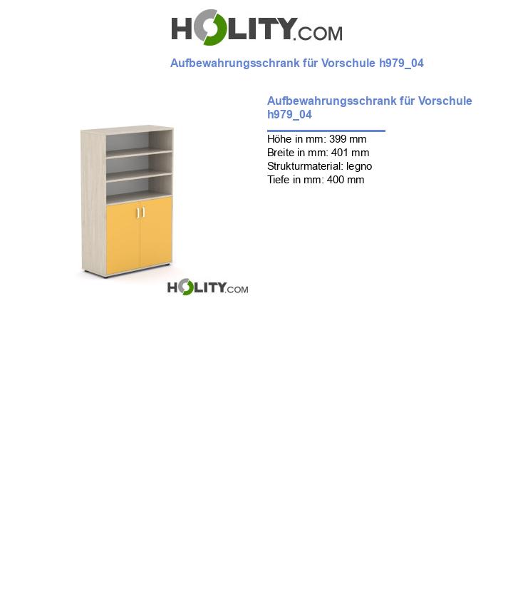 Aufbewahrungsschrank für Vorschule h979_04
