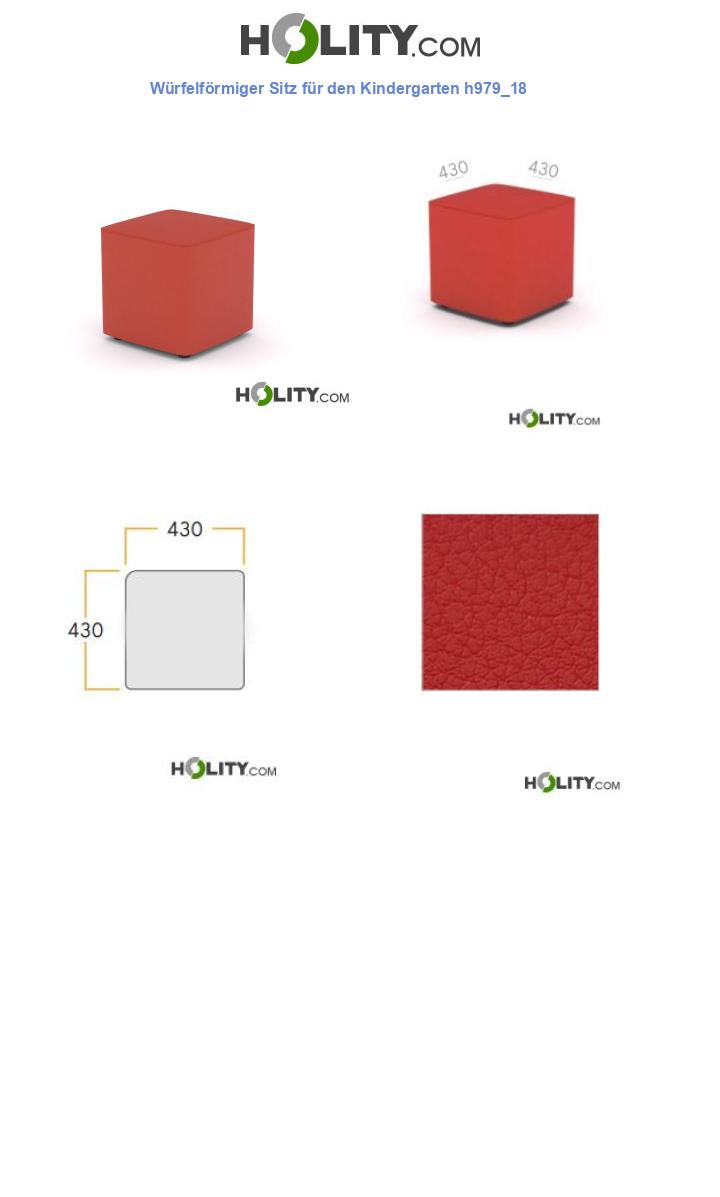 Würfelförmiger Sitz für den Kindergarten h979_18