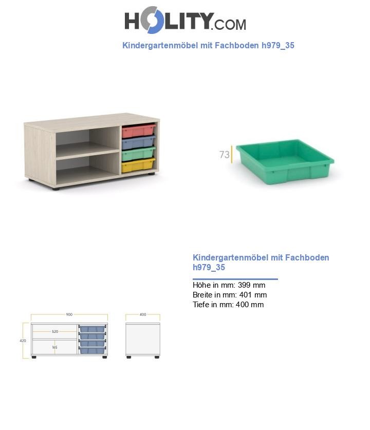 Kindergartenmöbel mit Fachboden h979_35