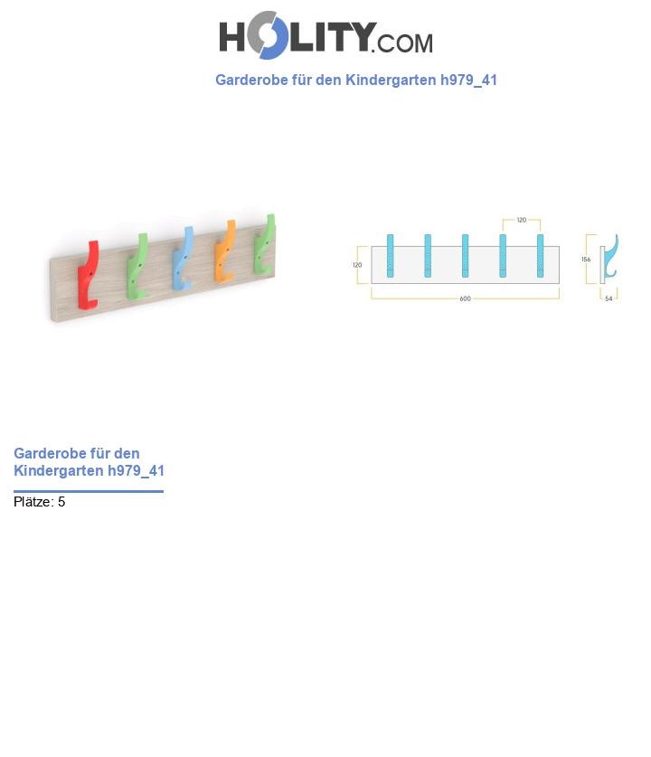 Garderobe für den Kindergarten h979_41