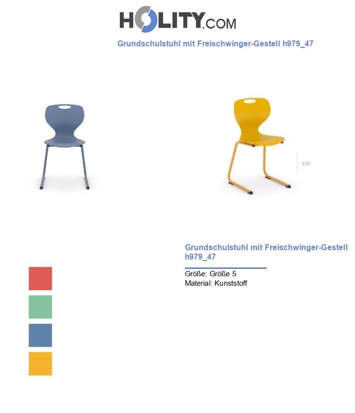 Grundschulstuhl mit Freischwinger-Gestell h979_47