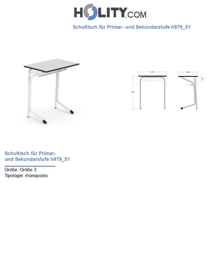 Schultisch für Primar- und Sekundarstufe h979_51