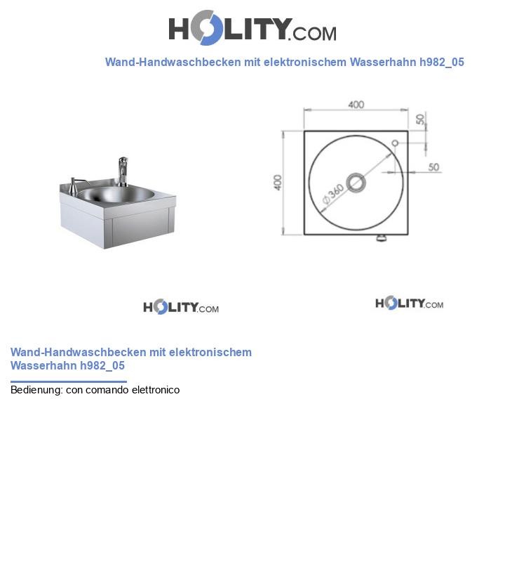 Wand-Handwaschbecken mit elektronischem Wasserhahn h982_05