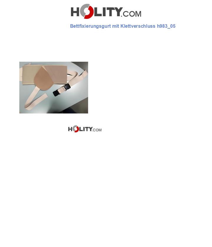 Bettfixierungsgurt mit Klettverschluss h983_05