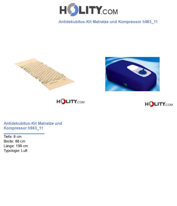 Antidekubitus-Kit Matratze und Kompressor h983_11