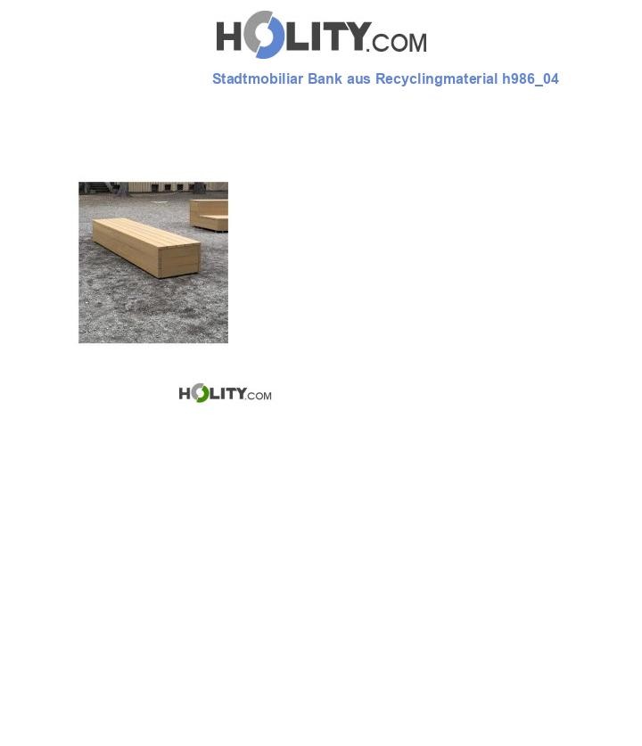 Stadtmobiliar Bank aus Recyclingmaterial h986_04