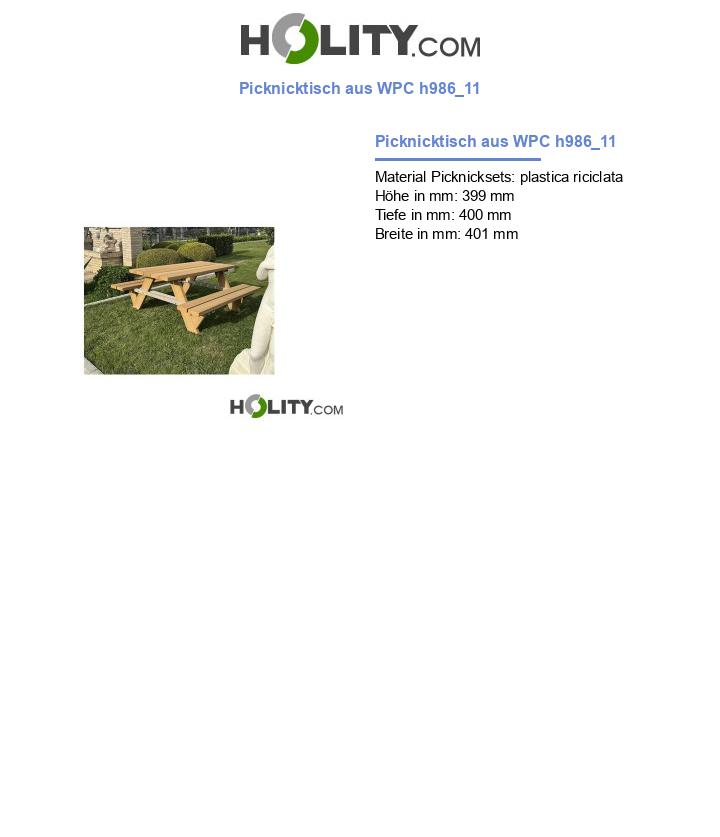 Picknicktisch aus WPC h986_11