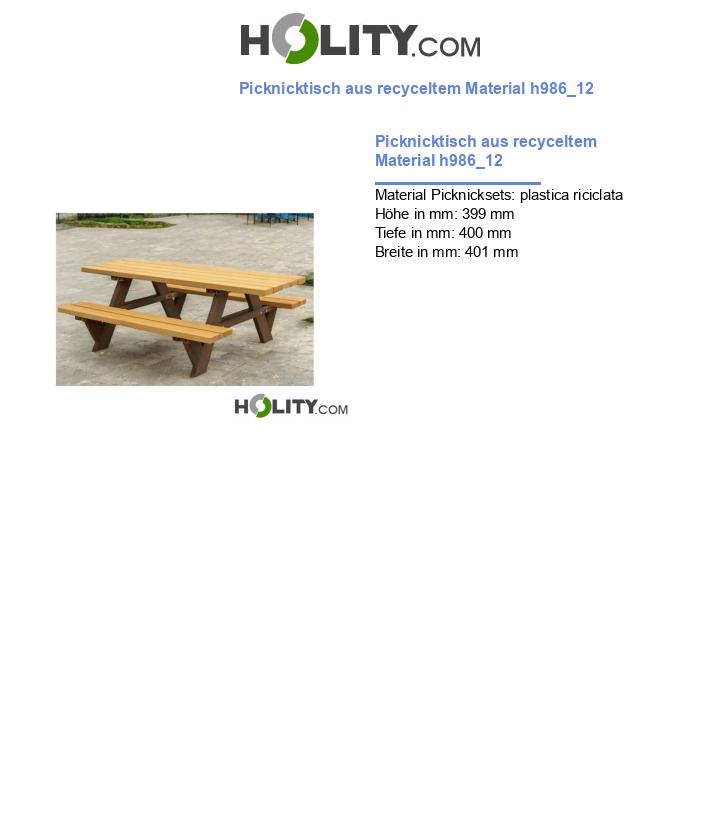 Picknicktisch aus recyceltem Material h986_12