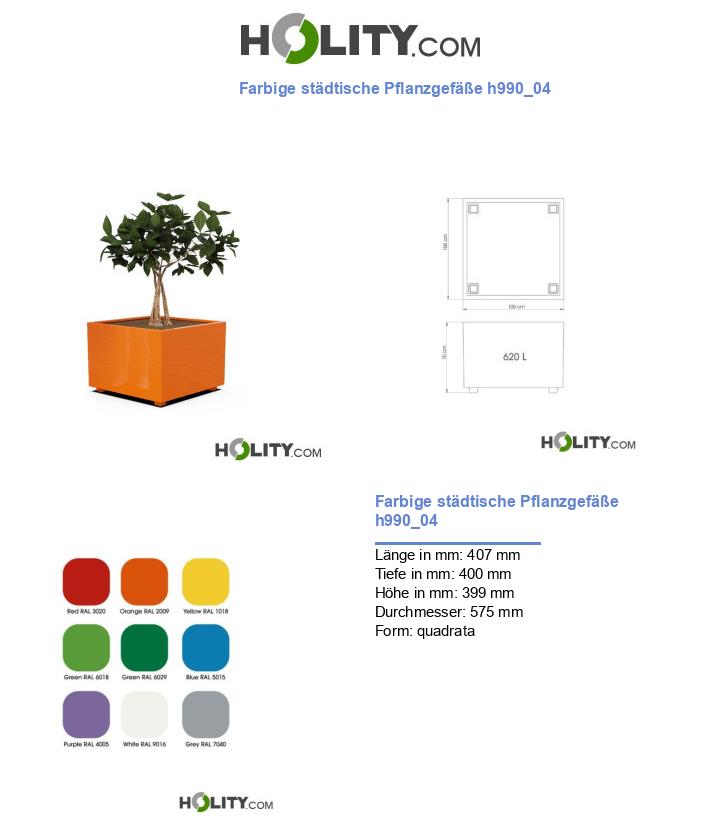 Farbige städtische Pflanzgefäße h990_04
