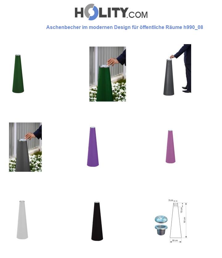 Aschenbecher im modernen Design für öffentliche Räume h990_08