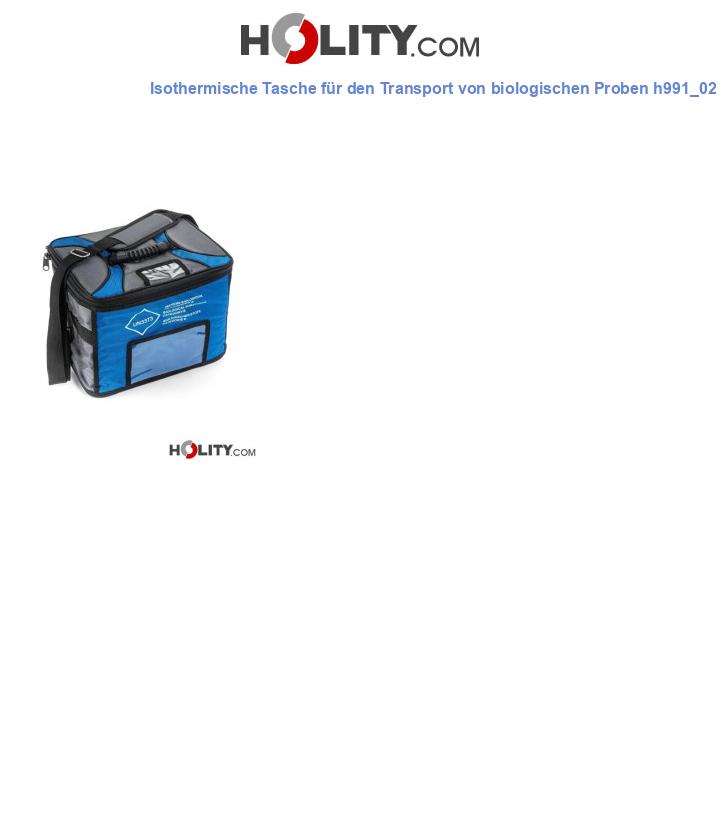 Isothermische Tasche für den Transport von biologischen Proben h991_02