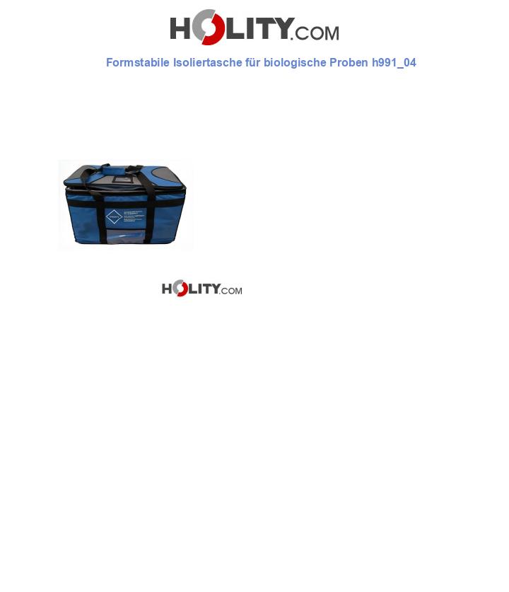 Formstabile Isoliertasche für biologische Proben h991_04