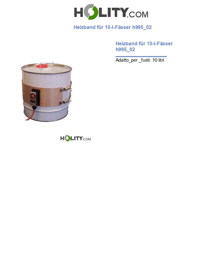 Heizband für 10-l-Fässer h995_02