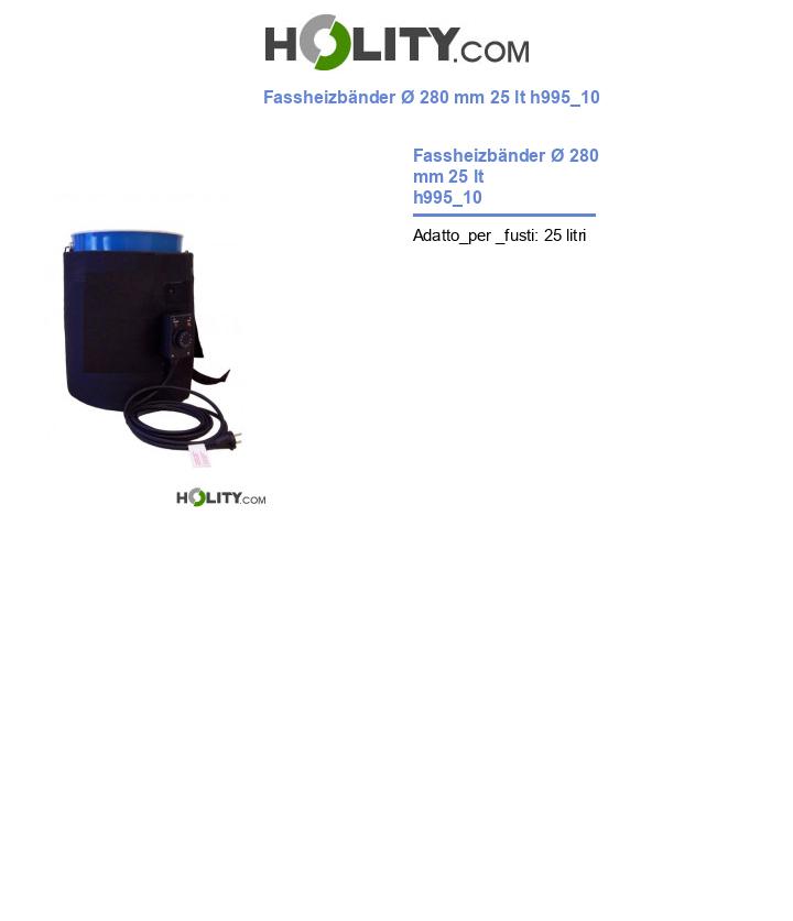 Fassheizbänder Ø 280 mm 25 lt h995_10