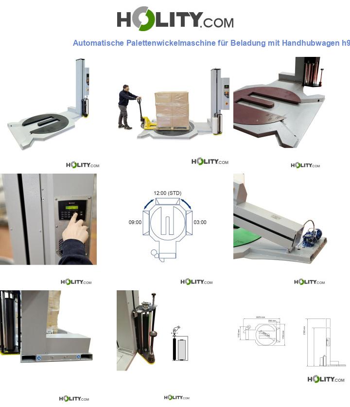 Automatische Palettenwickelmaschine für Beladung mit Handhubwagen h997_03