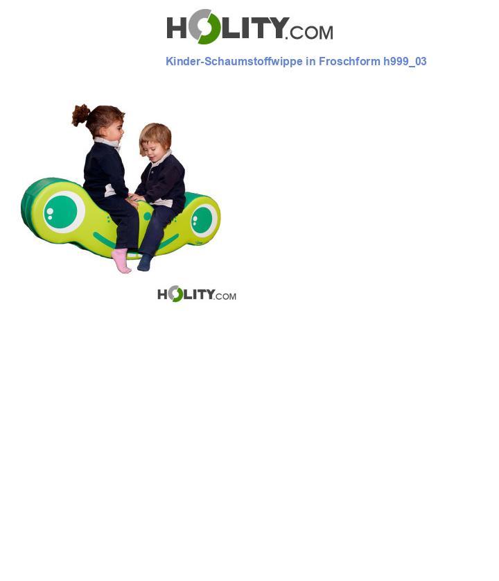 Kinder-Schaumstoffwippe in Froschform h999_03