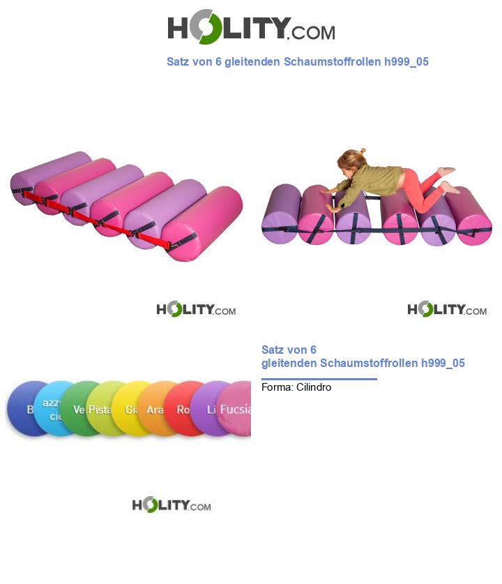 Satz von 6 gleitenden Schaumstoffrollen h999_05