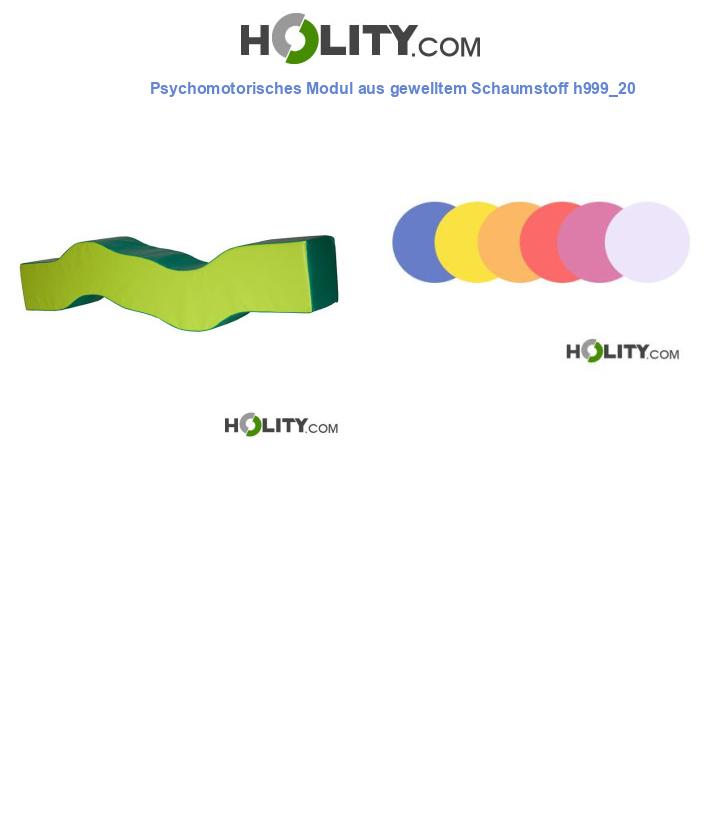 Psychomotorisches Modul aus gewelltem Schaumstoff h999_20