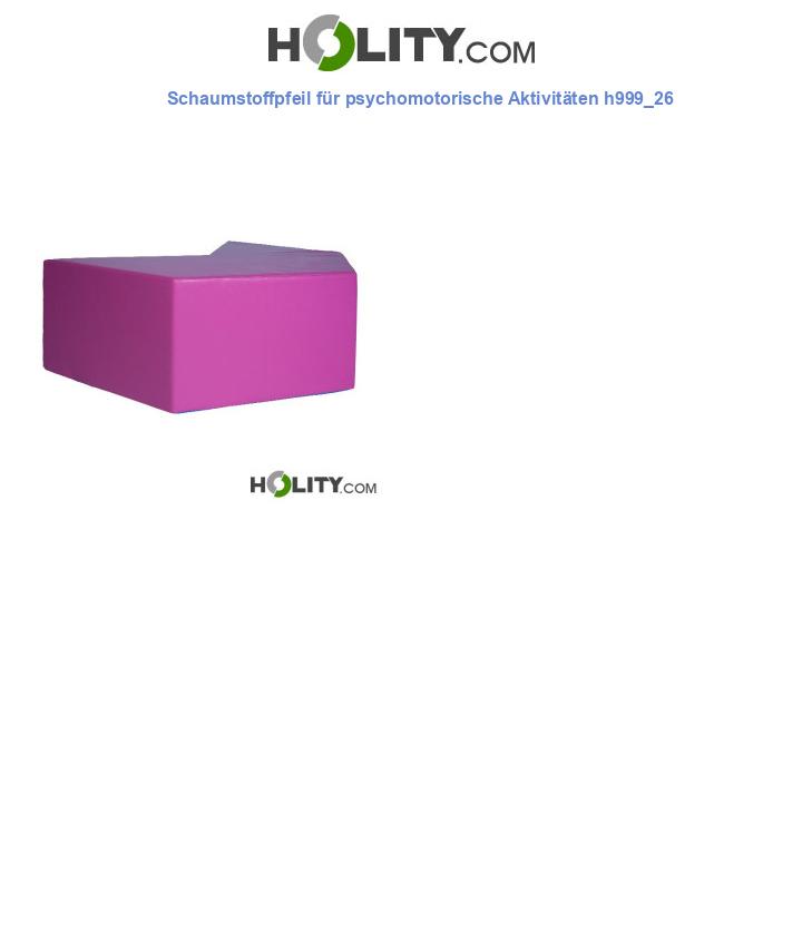 Schaumstoffpfeil für psychomotorische Aktivitäten h999_26