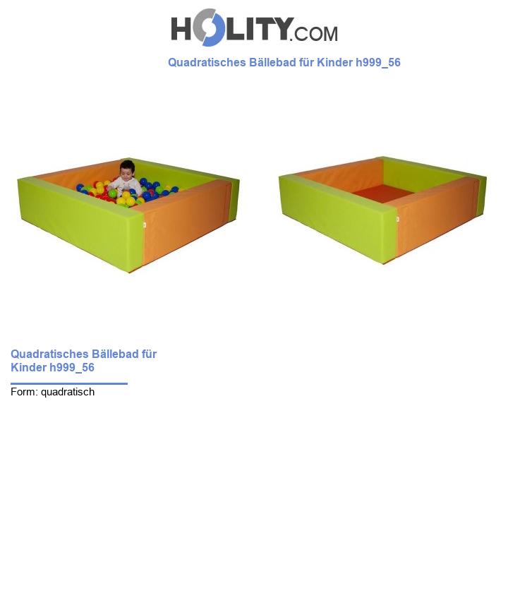 Quadratisches Bällebad für Kinder h999_56