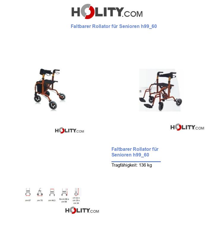 Faltbarer Rollator für Senioren h99_60